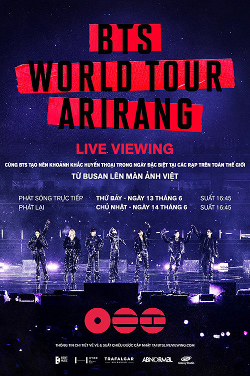 Poster phim BTS World Tour ‘Arirang’ tại Busan: Xem trực tiếp trên Phim Mới