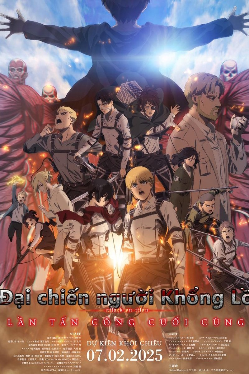 Xem Phim Đại Chiến Người Khổng Lồ: Lần Tấn Công Cuối Cùng (Đại Chiến Titan) Vietsub HD Online